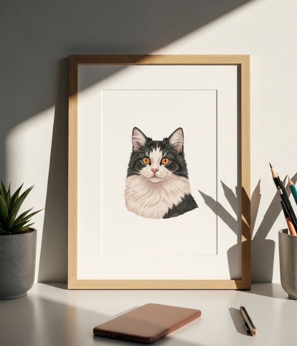 cute gifts for boyfriend: A Personalized Illustration of His Pet