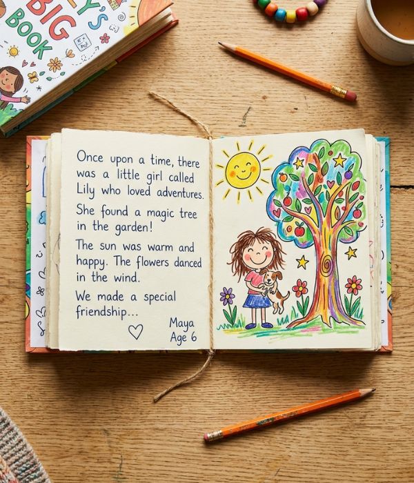 Mother's Day gifts for wife from husband and kids: "Things We Love About You" Book Made by the Kids