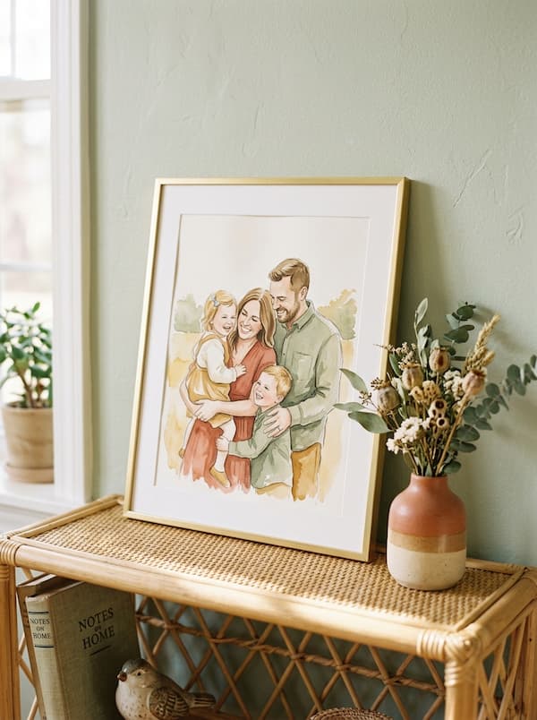 Best Gifts for Mom: A Custom Illustrated Family Portrait