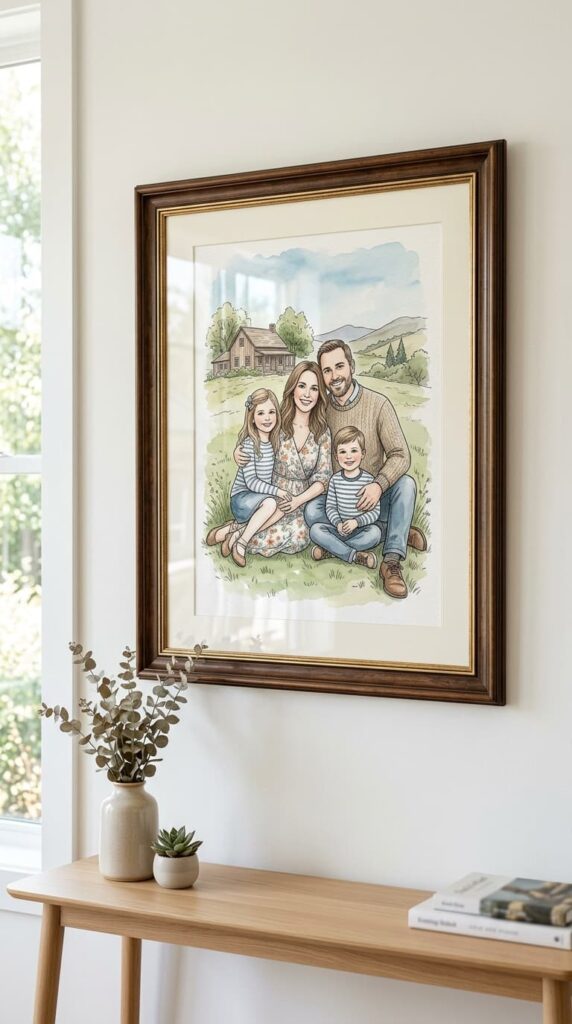 A Custom Illustrated Family Portrait