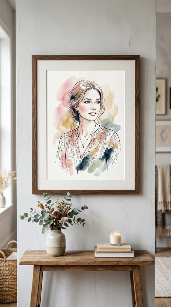 Gifts for Sister: A Custom Illustrated Portrait of Her