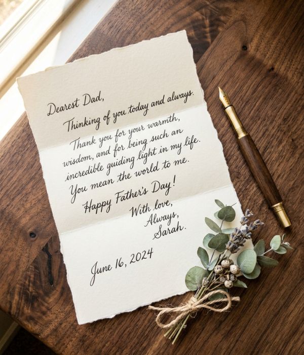 Father's Day gifts for husband from wife and kids: A Handwritten Letter from You About the Father He Is