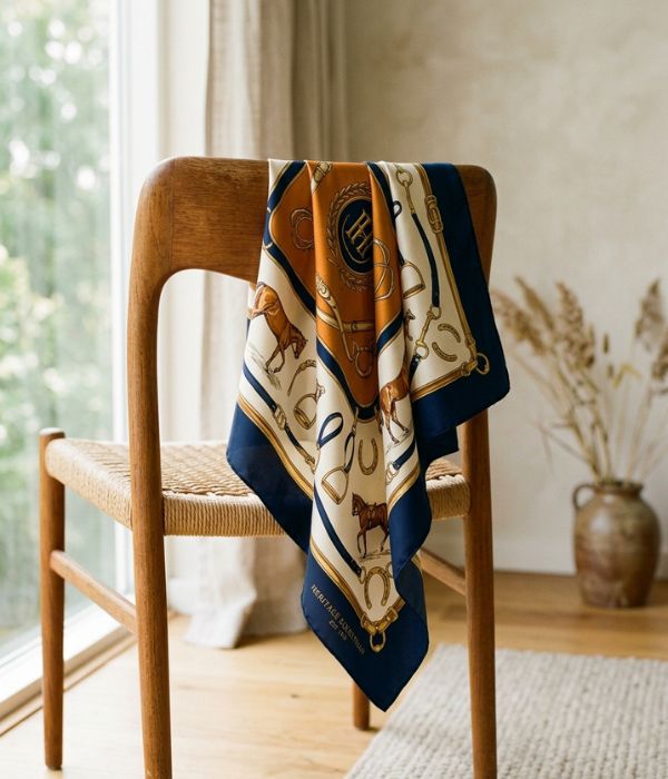 A Luxury Silk Scarf from a Heritage Brand
