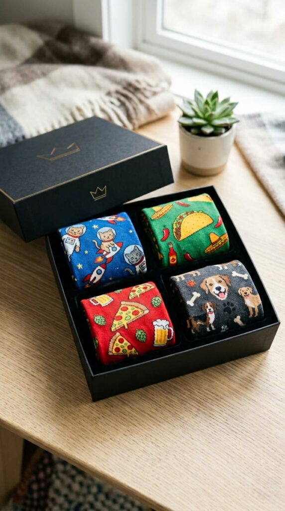 Funny Gifts for Brother: A Novelty Sock Set with a Specific Reference