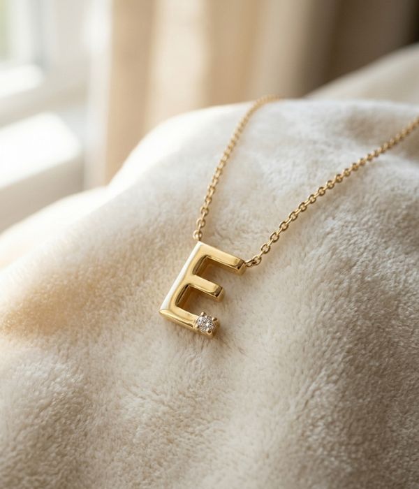 Luxury Gifts for Wife: A Personalised Gold or Diamond Initial Pendant