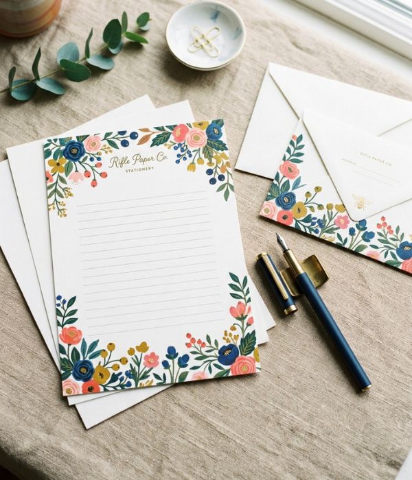 Aesthetic Gifts for Mom: A Quality Stationery Set from Rifle Paper Co. or Papier