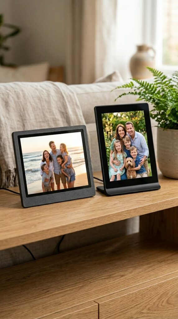 A Smart Digital Photo Frame with Remote Upload