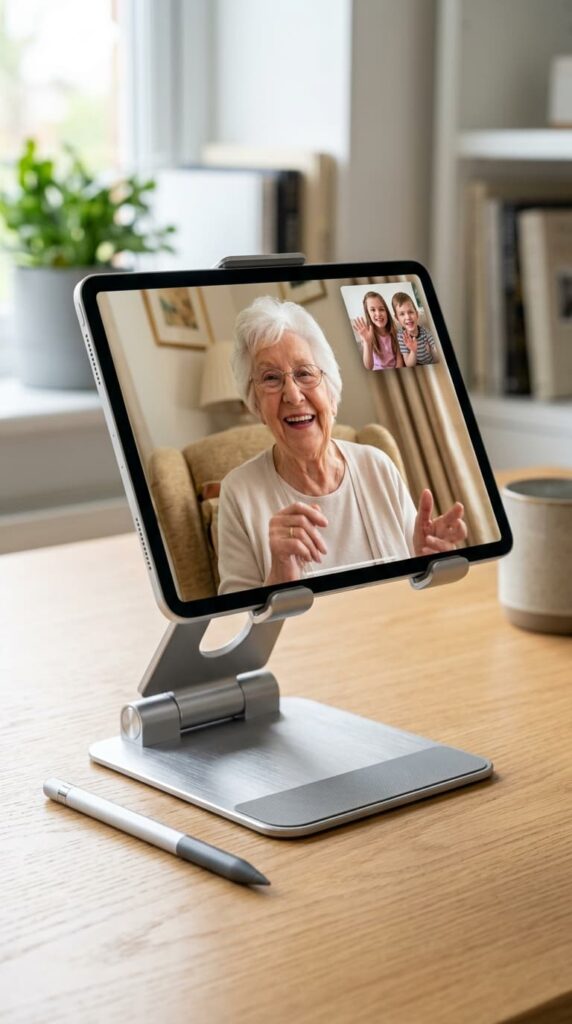 A Tablet Stand and Stylus Set