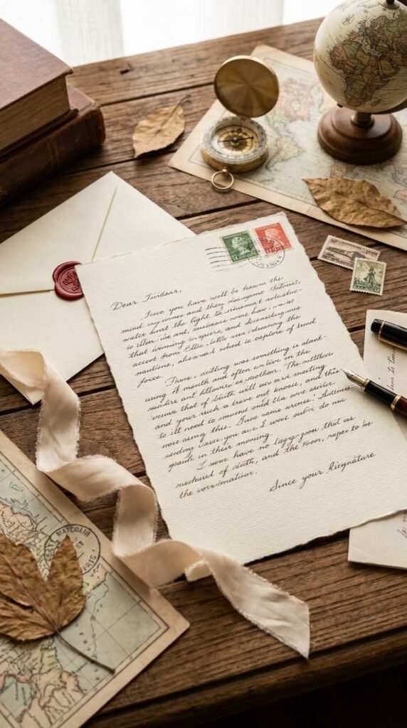 A Things I'd Do If You Were Here Letter