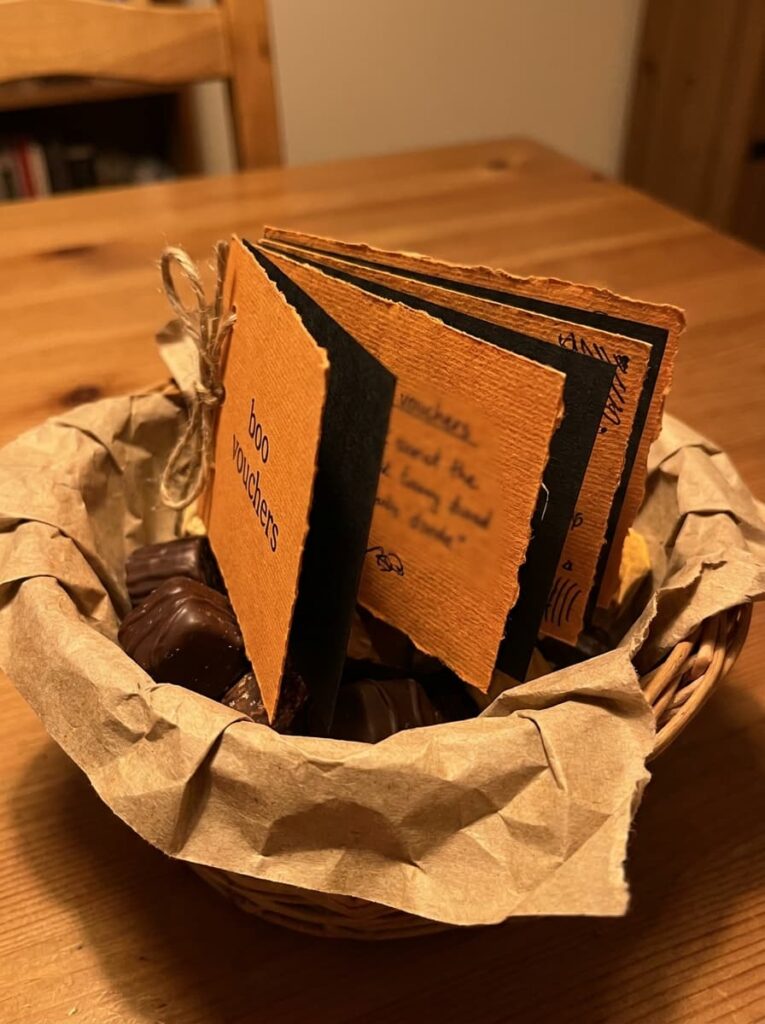 A Handmade Booklet of Boo Vouchers